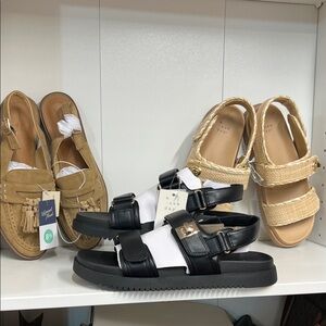 🔥 Sandal & Flat shoe bundle women size 8.5